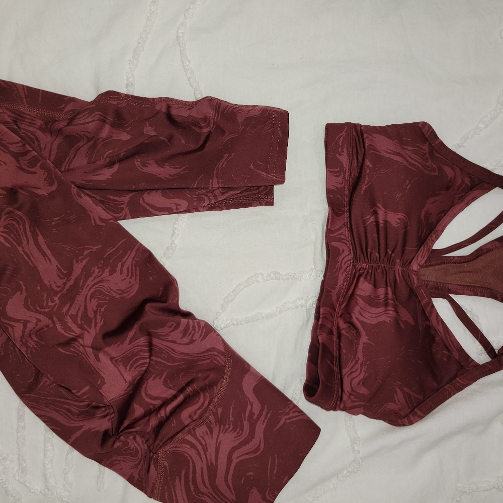 WAIST SUPPORT LEGGINGS w/ GS Power Sports Bra